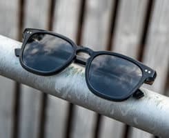 wood and acetate sunglasses