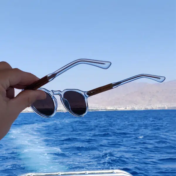 Sumatra - Acetate Sunglasses with wood temples