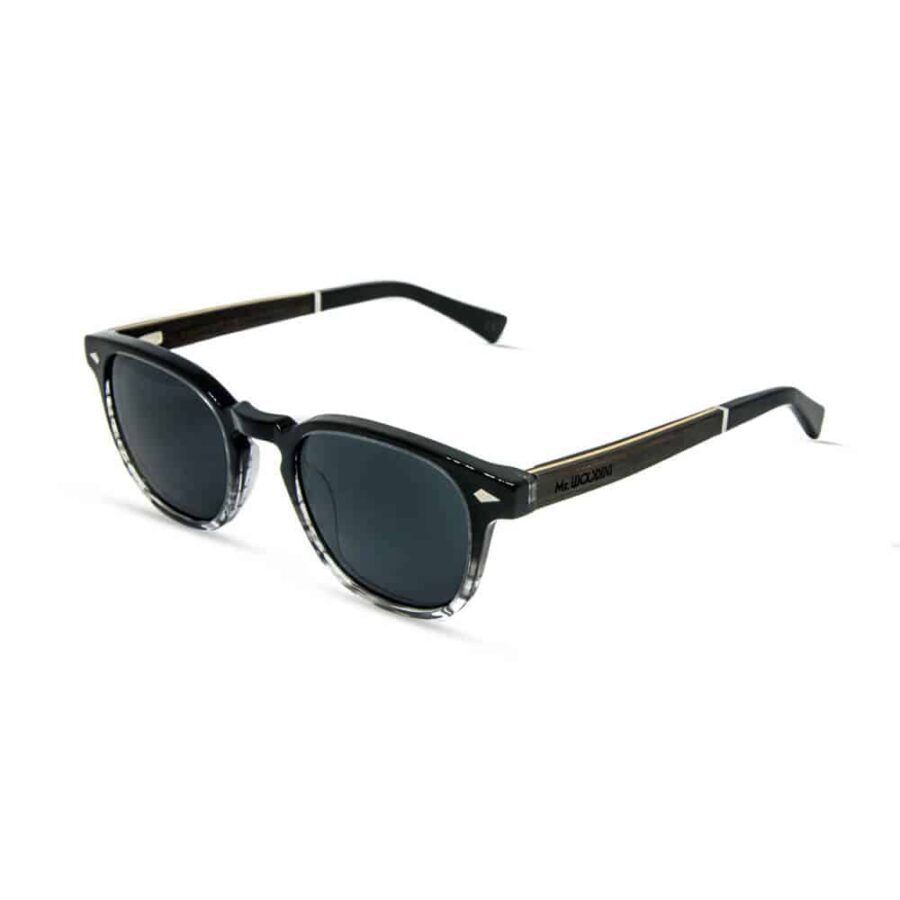 sol - black stripe grey | bio-Acetate sunglasses