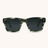 Venus Smog Green Sunglasses frame with wood temples