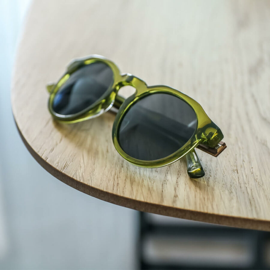 Sumatra Transparent Green Sunglasses
