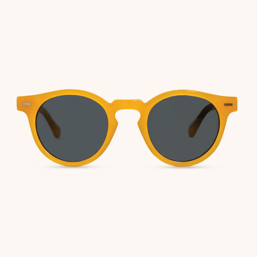 Void Milky Orange and Wood Sunglasses