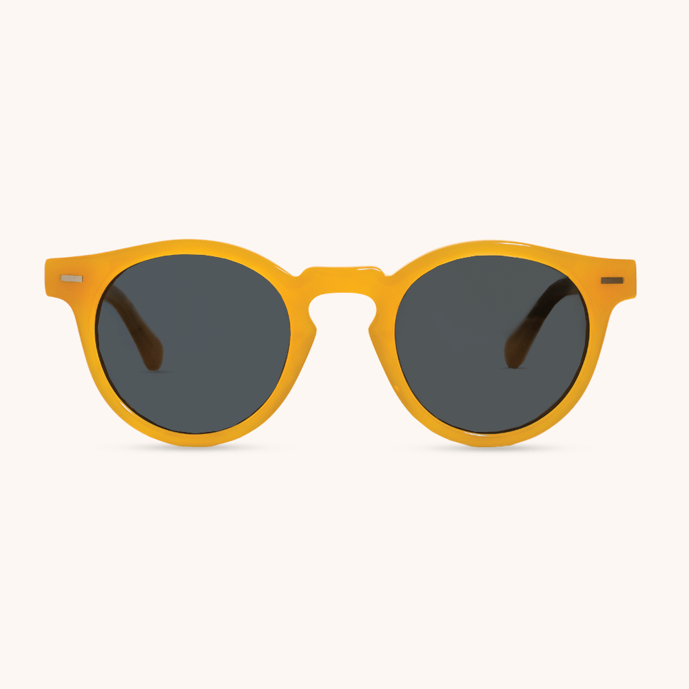 Void Milky Orange and Wood Sunglasses