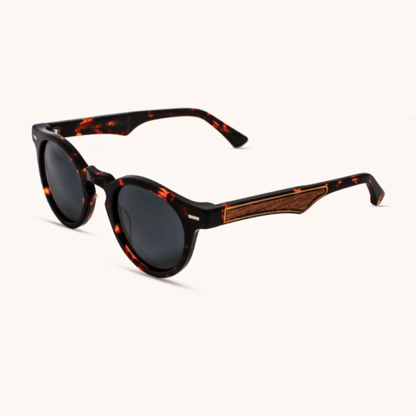 Void Sunglasses Black Acetate & Walnut Wood
