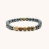 Gambia Hematite and Zebrawood Beaded Bracelet 6mm