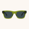 Miami Transparent Green Sunglasses with Grey Lenses