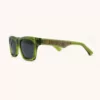 Miami Transparent Green Sunglasses with Grey Lenses