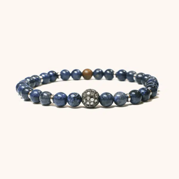 Dumortierite Beaded Bracelet
