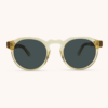 Sumatra Yellow Mellow Sunglasses with Wood Arms
