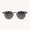 Paloma Small Sunglasses | Crystal Light Grey with Zebrawood arms