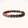 Red Tiger Eye and Rosewood Bracelet