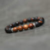 Mars Red Tiger Eye and Lava Stones Bracelet
