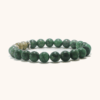 Green Africa Jade & Sandalwood Beaded Bracelet