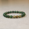 Green Africa Jade & Sandalwood Beaded Bracelet