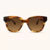 Arrow Oversize Sunglasses with Wooden Arms