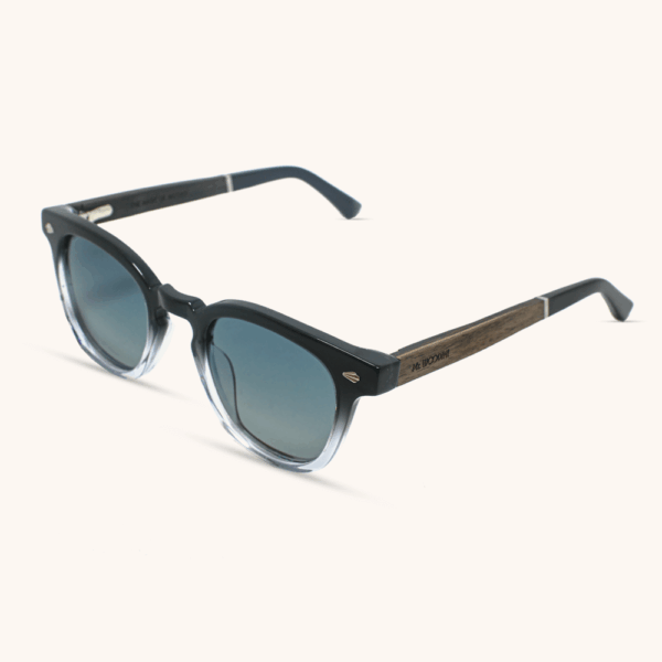 Electro Sunglasses | Black Fade - Midnight mystery with blue gradient lenses, perfect for those twilight urban explorations.