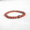 Red Jasper and Rosewood Beaded Bracelet