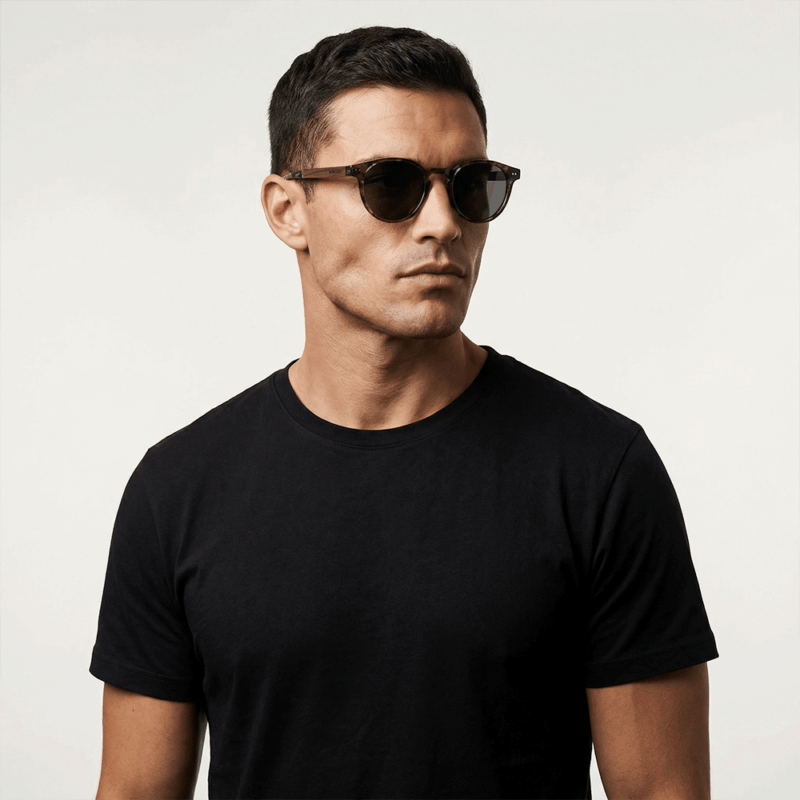 Malibu Sunglasses - Brown Haze with zebrawood arms