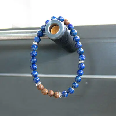 Lapis Lazuli and Zebrawood (6mm)
