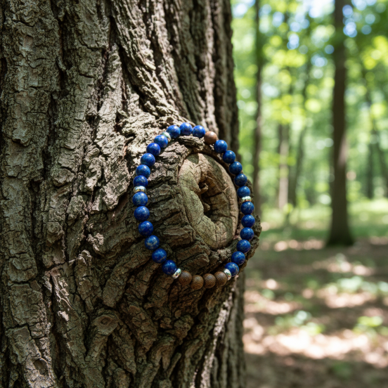 Lapis Lazuli and Zebrawood (6mm)