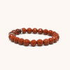 Womens Red Jasper Beaded Bracelet with Rosewood (8mm)