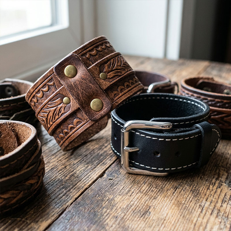 Leather Cuff Bracelets