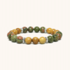Unakite and Yellow Sandalwood (8mm)