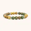 Unakite and Yellow Sandalwood (8mm)