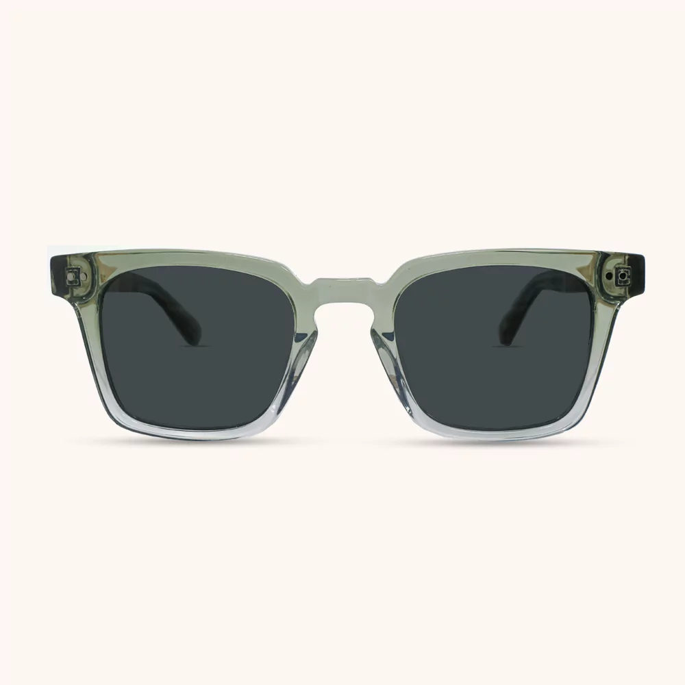 Osaka Sunglasses Crystal Seaweed and Zebrawood Arms