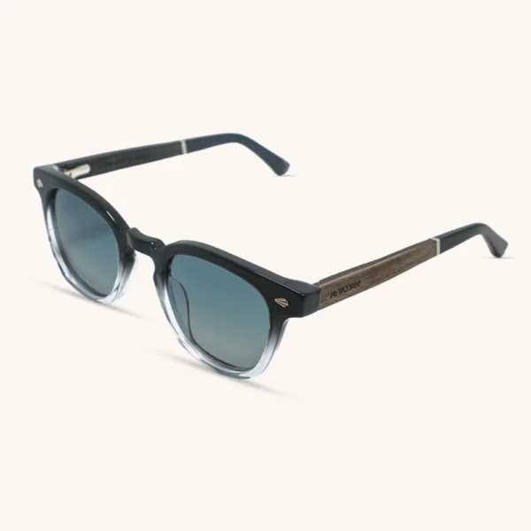 Electro Sunglasses | Black Fade - Midnight mystery with blue gradient lenses, perfect for those twilight urban explorations.